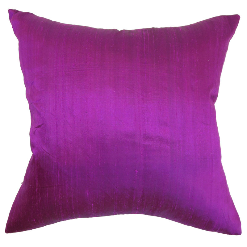 The Pillow Collection Ekati Plain Silk Throw Pillow & Reviews Wayfair